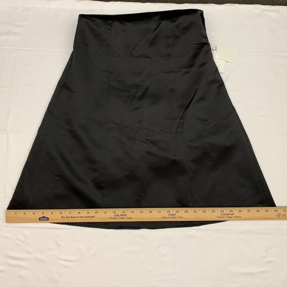 David's Bridal 4 bridesmaid prom formal gown dress Halter Satin Black short NEW - Picture 12 of 13